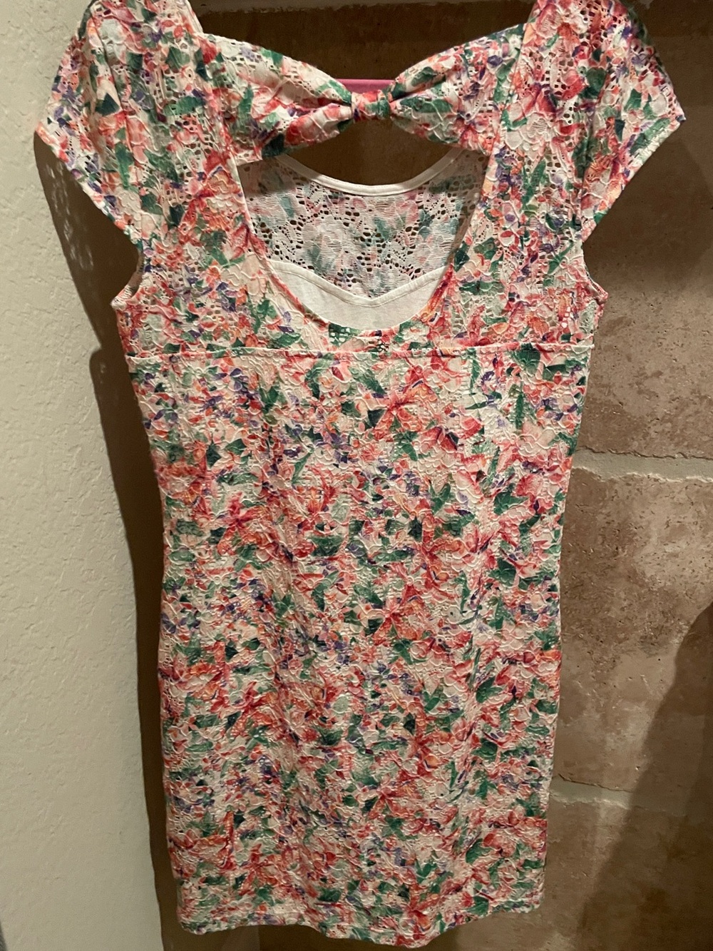 Free People Everything Nice Floral Bodycon mini dress cottagecore M/L